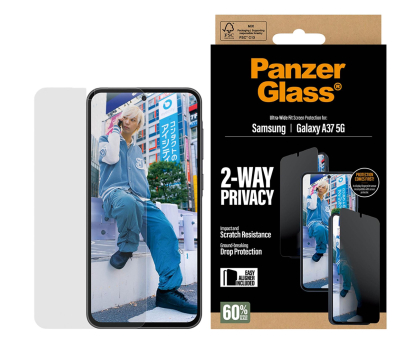 Szkło i folia ochronna PanzerGlass Ultra-Wide Fit do Samsung Galaxy A37 5G privacy